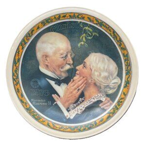 Norman Rockwell 1976 'Golden Christmas' Collector's Plate No. 12311AB